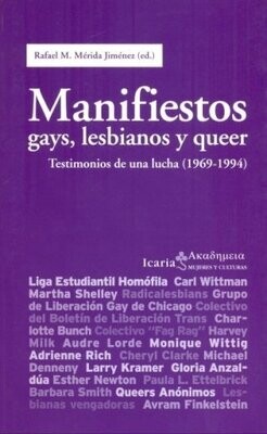 Manifiestos gays, lesbianos y queer de Rafael M. Mérida Jiménez