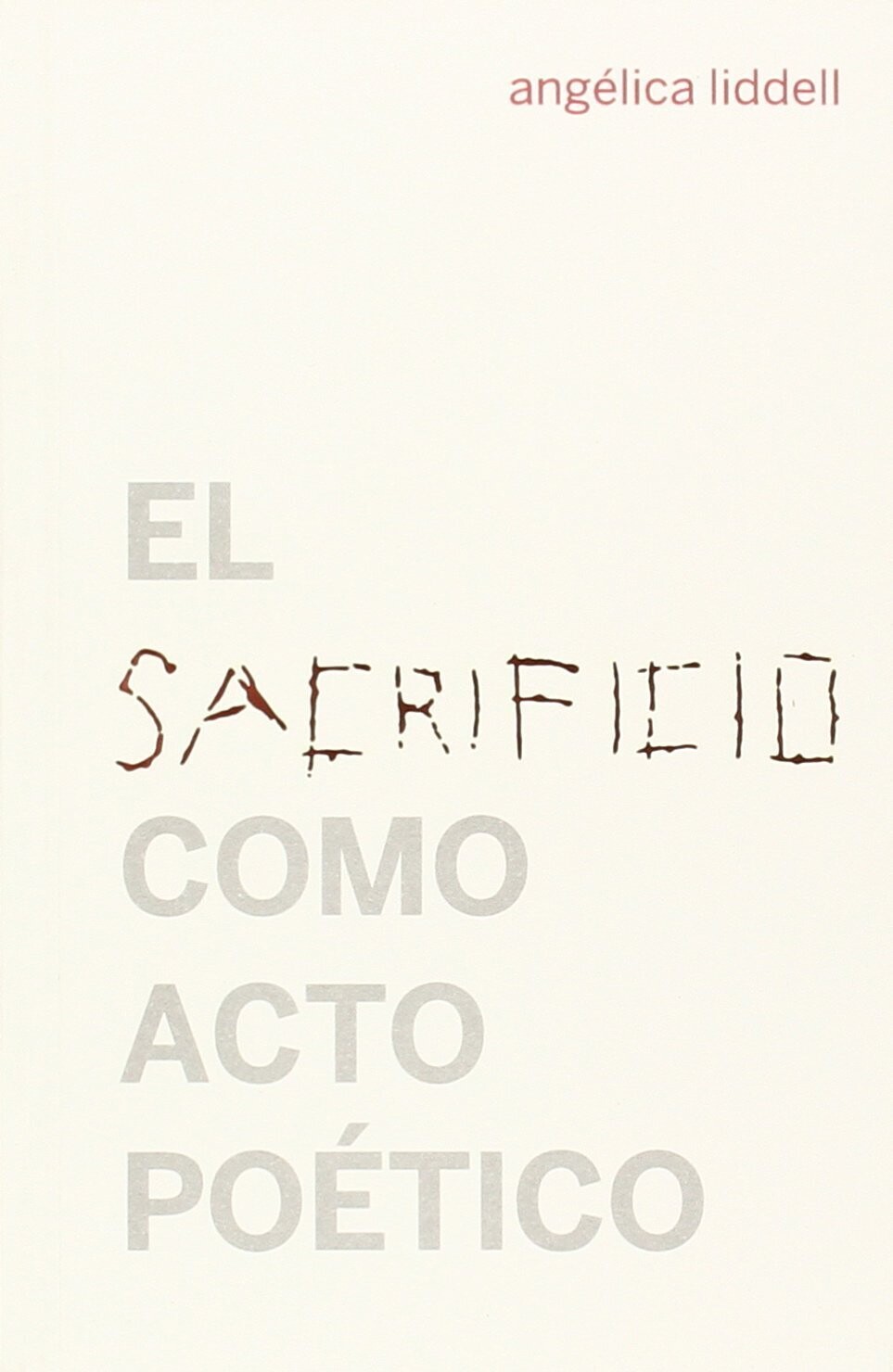 El sacrificio como acto poético de Angélica Liddell
