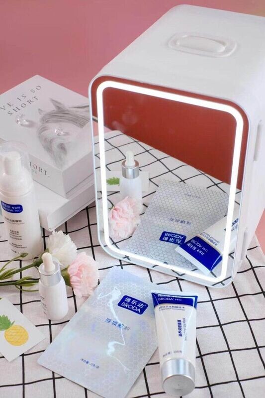 Mirror Door Mini Fridge