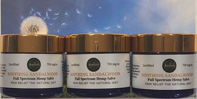 Bundle of Three (2 oz) -Soothing Sandalwood Salves