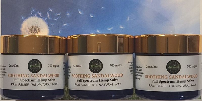 Bundle of Three (2 oz) -Soothing Sandalwood Salves