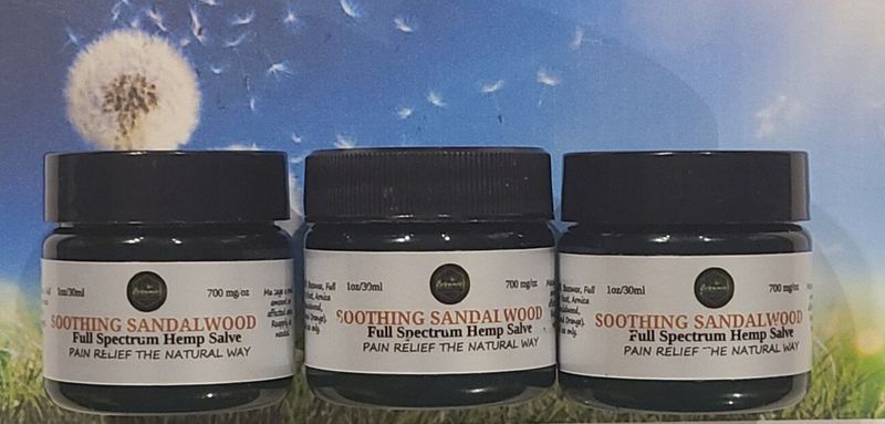 Bundle of Three (1 oz) -Soothing Sandalwood Salves