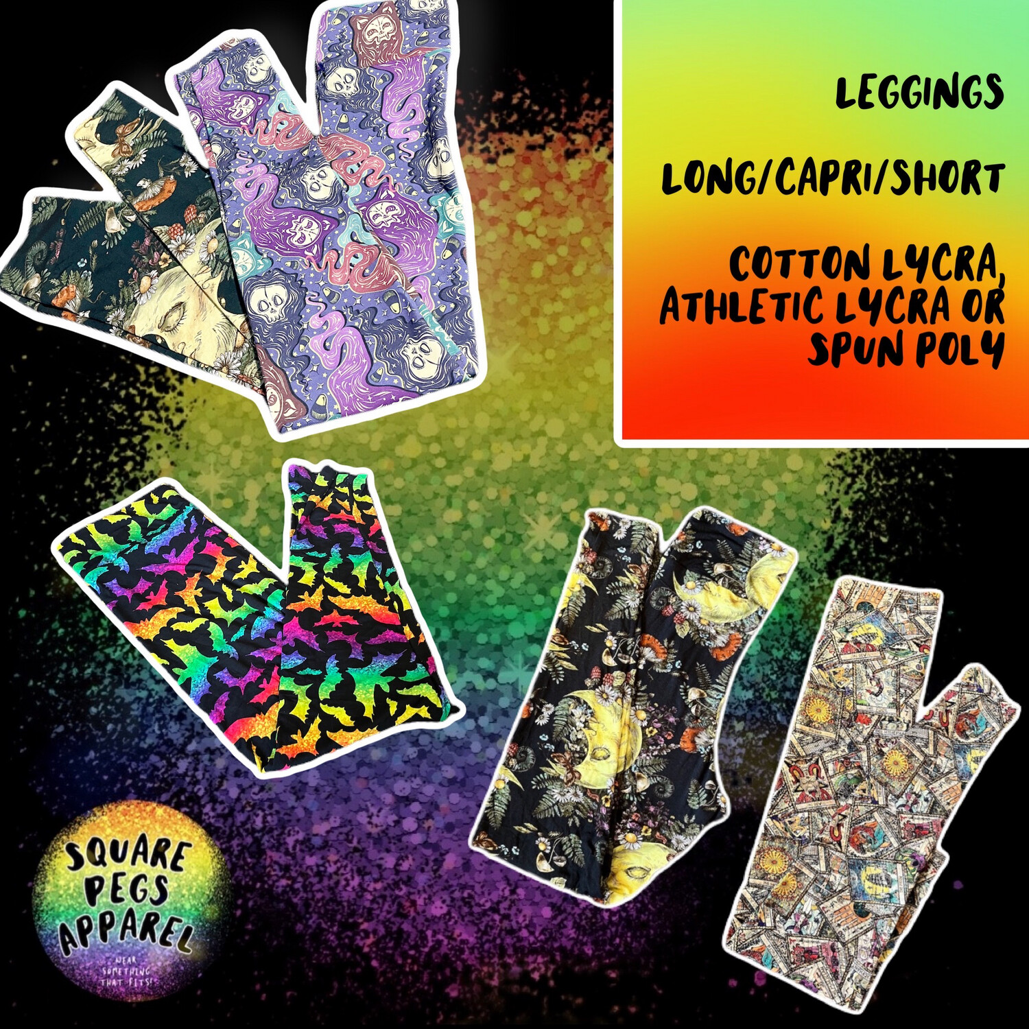  High Waist Leggings In Choice Of Length  With Optional Pocket 