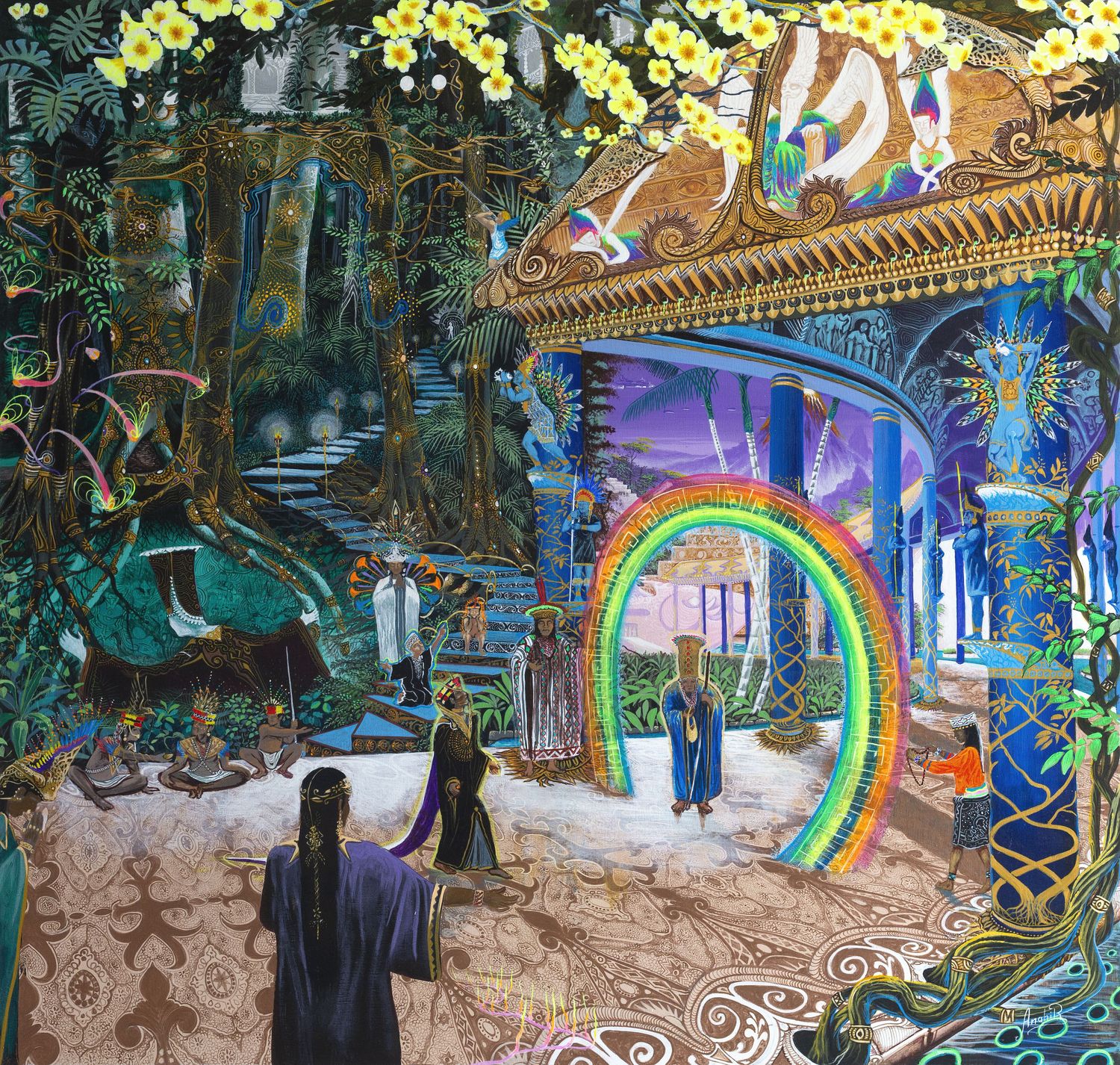 EL RECIBIMIENTO   (MURAL)