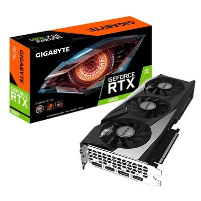 Gigabyte GeForce RTX 3060 GAMING 12GB OC GPU LHR Gigabyte GeForce RTX 3060 GAMING 12GB OC GPU LHR