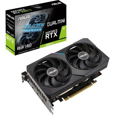 ASUS GeForce RTX 3060 Ti Dual Mini 8GB GPU ASUS GeForce RTX 3060 Ti Dual Mini 8GB GPU