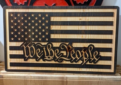 &quot;We the people&quot; American flag