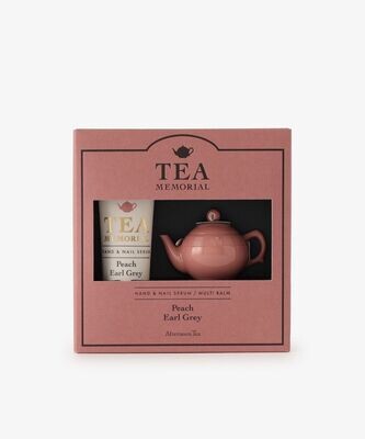 TEA MEMORIAL Hand Cream & Multi Balm Set- Peach Earl Grey