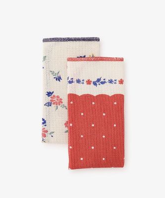 FLEUR LYON Dish Cloth RED