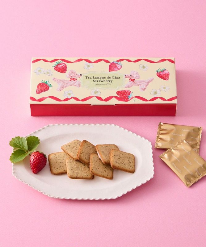 Tea Langue de Chat Strawberry