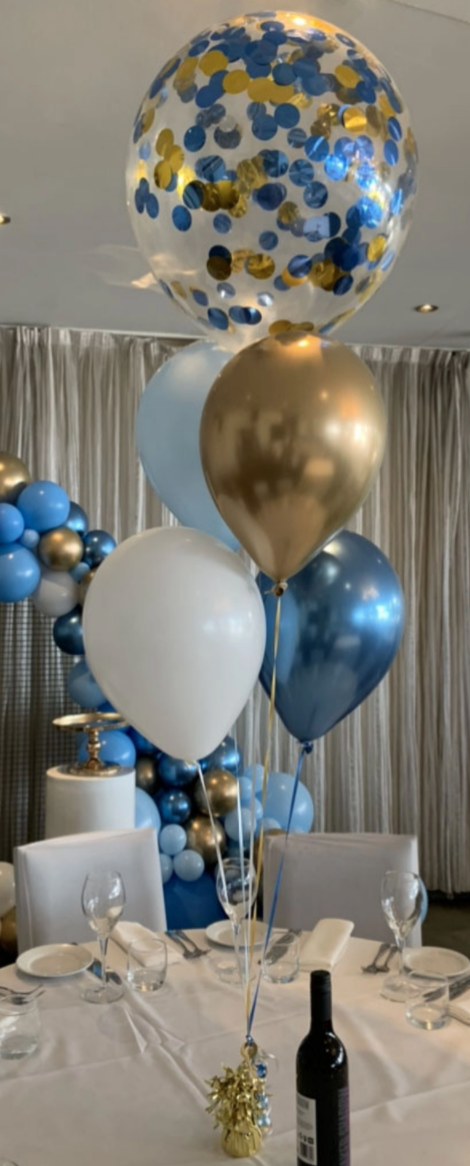 Balloon Bouquet (16&quot; Confetti with 4 Balloons)