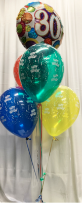 Happy 30th Birthday - Bright Bouquet