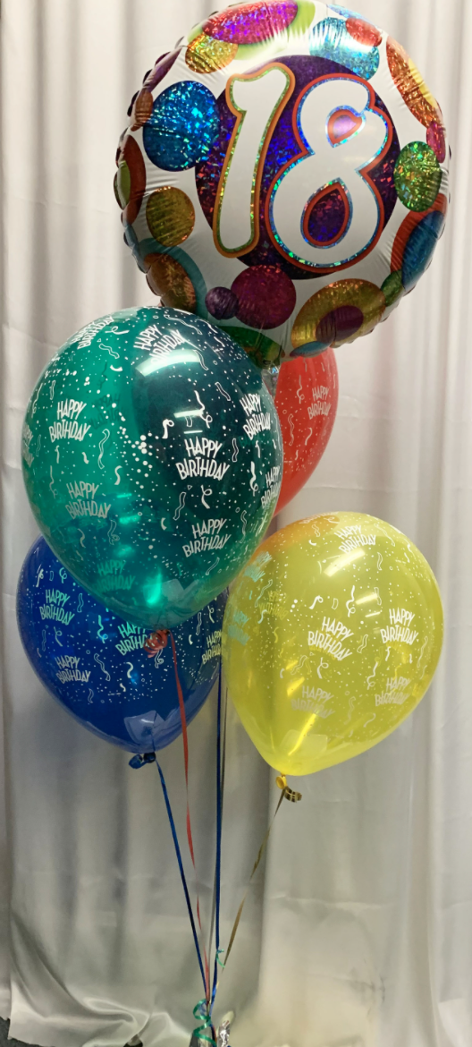 Happy 18th Birthday - Bright Bouquet