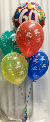 Happy 60th Birthday - Bright Bouquet