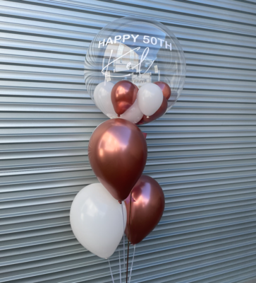 Personalised Bubble Balloon Bouquet