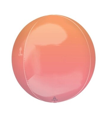 Ombre Red and Orange Orbz 40cm
