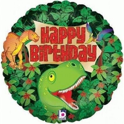 Dinosaur Happy Birthday Foil