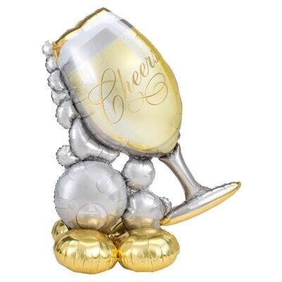 Bubbly Wine Glass Airloonz
