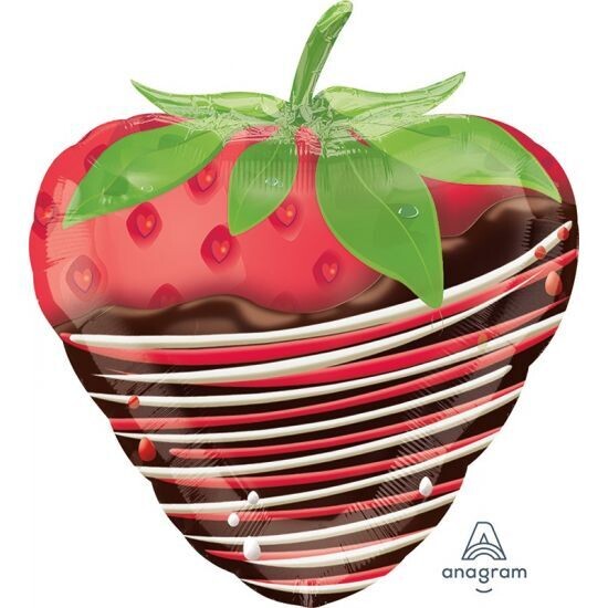 Strawberry dipped in Chocolate Foil