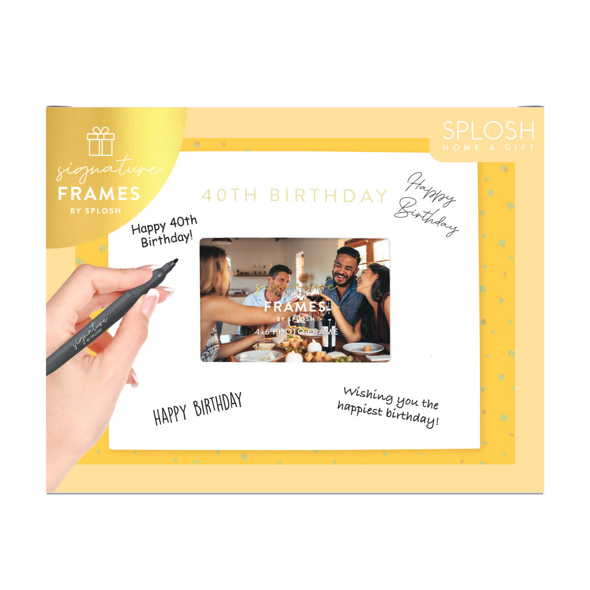 40th Birthday Signature Frame