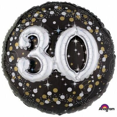 30th Birthday - 3D multi balloon