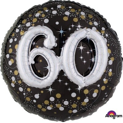 60th Birthday 3D Foil