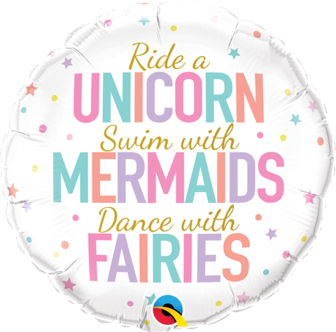 Unicorns, Mermaids and Fairies Foil