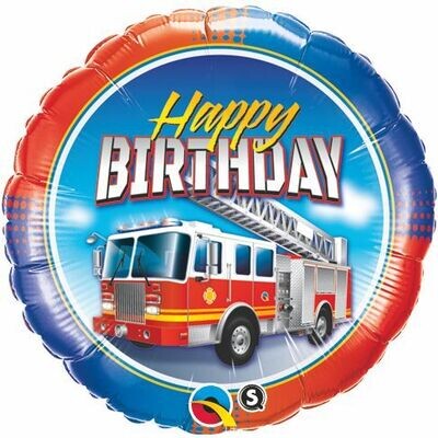 Happy Birthday - Fire Truck