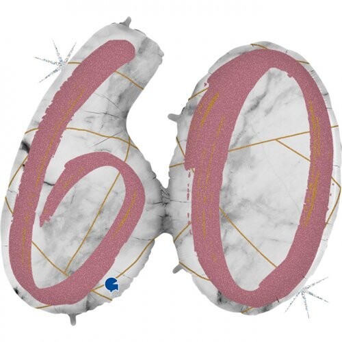 60 - Double Digit Marble Mate Rose Gold