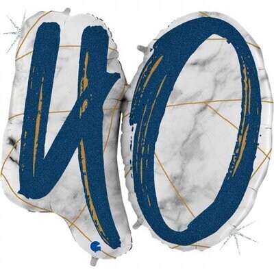 40 - Double Digit Marble Mate Blue