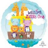 Welcome Little One round balloon