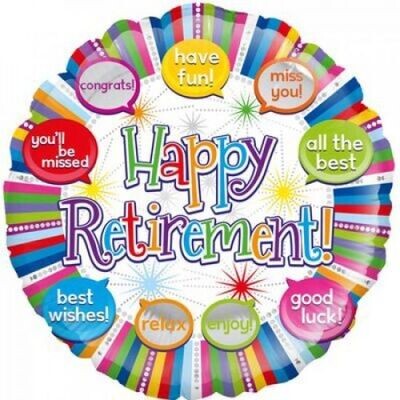 Happy Retirement - Speech Bubbles