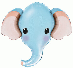 Elephant 3D - Blue