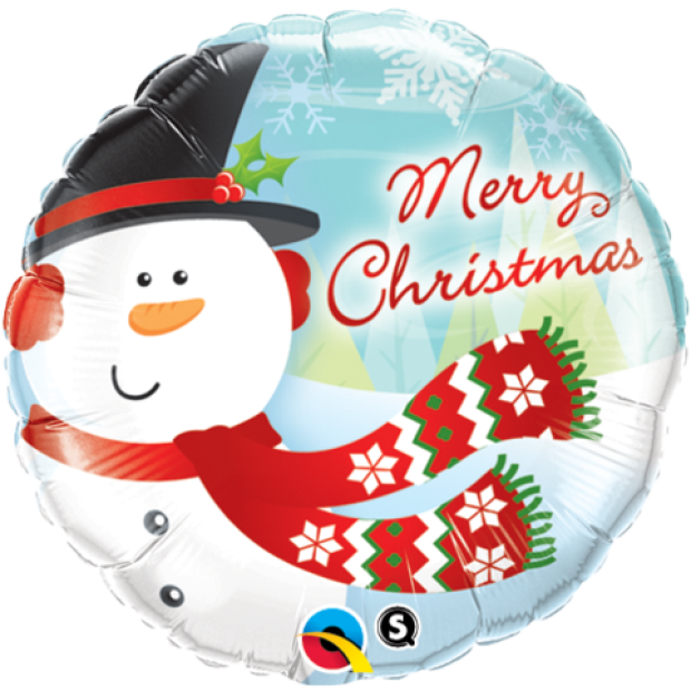 Merry Christmas Snowman Foil