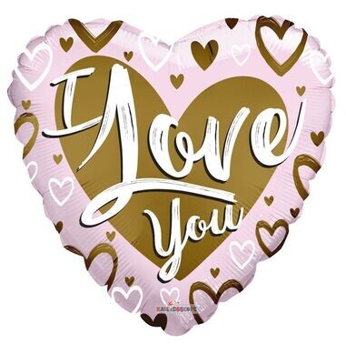 I Love You Pink Heart Balloon