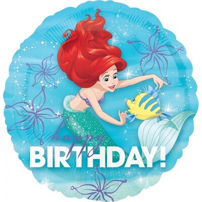 Happy Birthday Ariel foil
