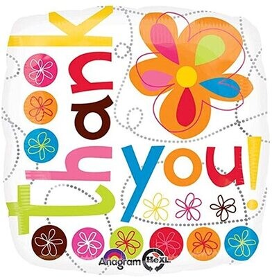 Thank you - flowers foil