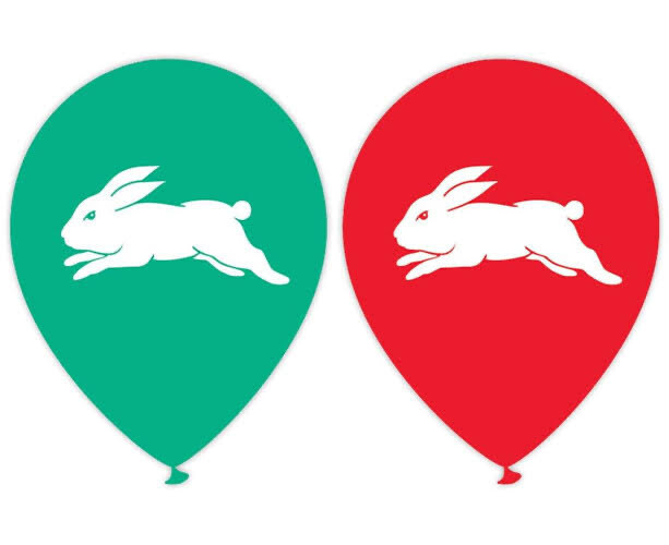 Rabbits NRL Printed Balloons