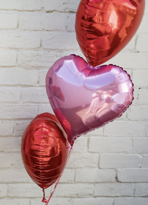 3 Heart Balloon Bouquet