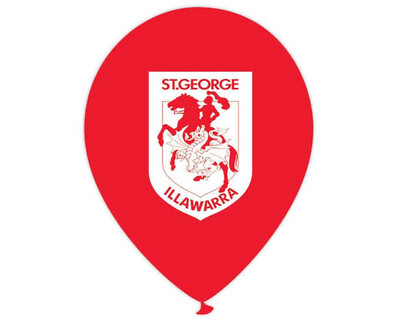 St George Dragons NRL Printed Balloons