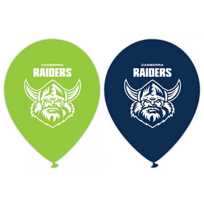 Canberra Raiders NRL Printed Balloons