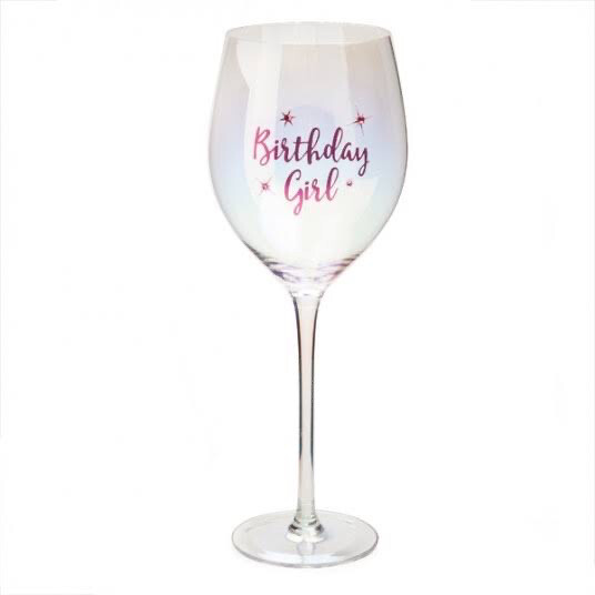 Birthday Girl Wine Glass