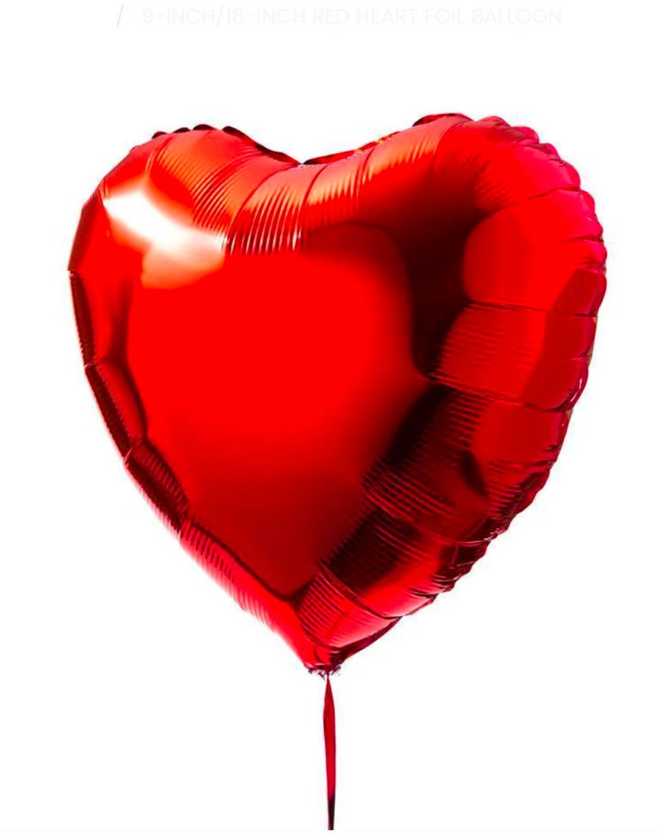 Helium Filled Red Heart 45cm