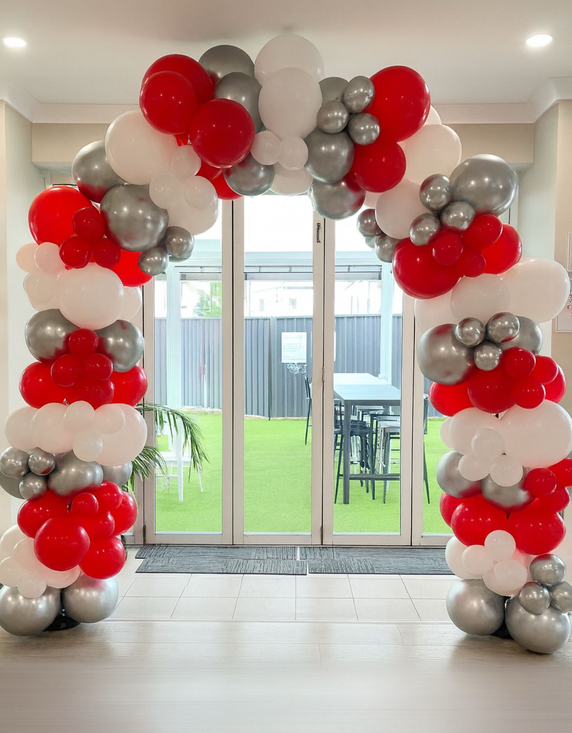 Double Door “Organic” Balloon Arch