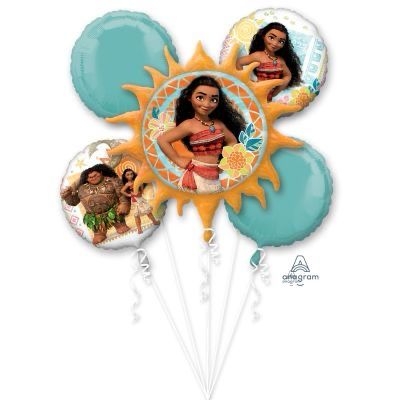 MOANA 5PK HELIUM BALLOON BOUQUET