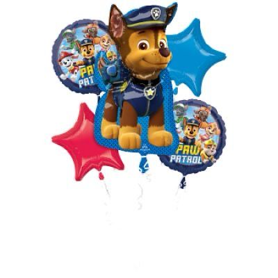 PAW PATROL 5PK HELIUM BALLOON BOUQUET