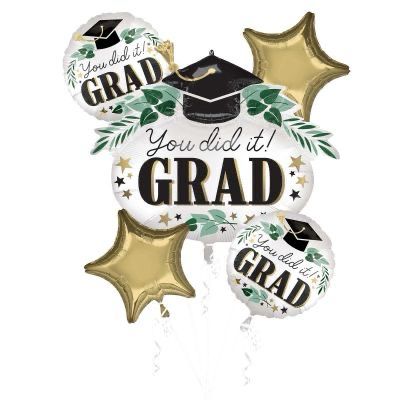 YOU DID IT! GRAD 5PK HELIUM BALLOON BOUQUET