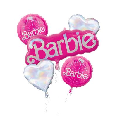 BARBIE 5PK HELIUM BALLOON BOUQUET