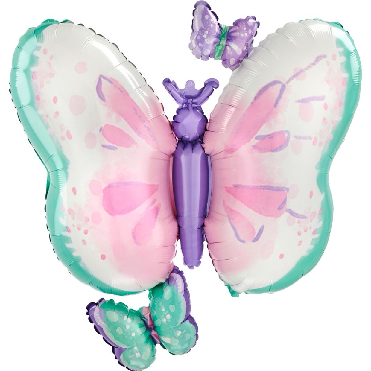 FLUTTERS BUTTERFLY HELIUM SUPER SHAPE FOIL BALLOON