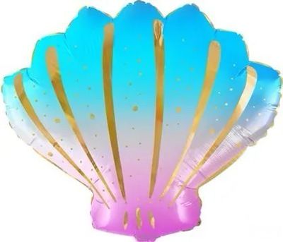 IRIDESCENT SHELL HELIUM FOIL BALLOON